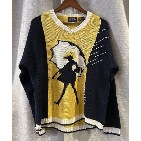 Vintage Eagle´s Eye Morton Salt Girl Hand Knit rareSweater Size XL,New Products : American Fashion Style Bags On Sale